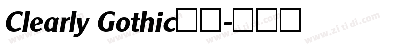 Clearly Gothic字体字体转换